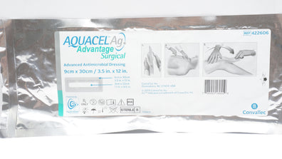 ConvaTec 422606 Aquacel Ag Advanced Antimicrobial Dressing 3.5inch x 12inch (x)